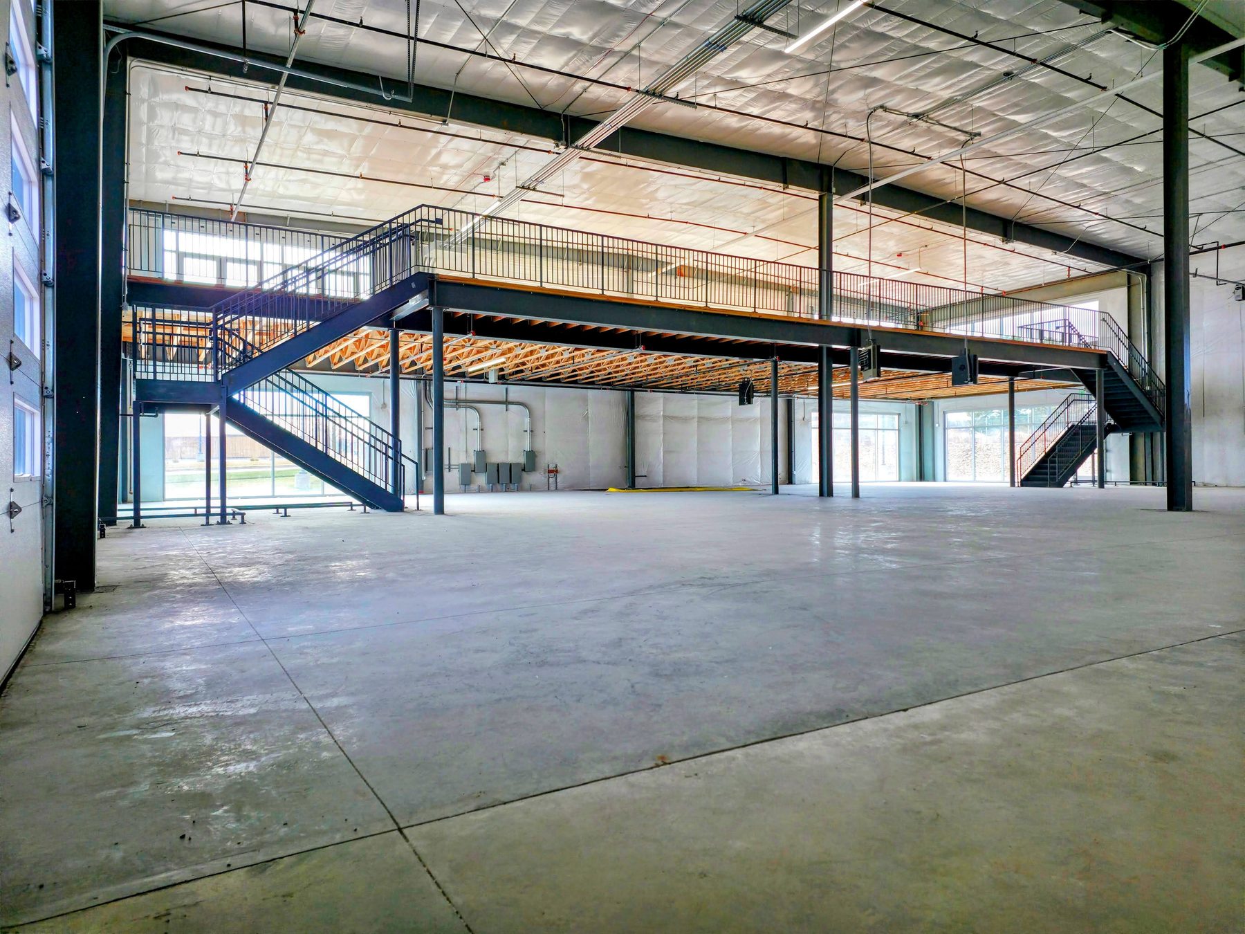 Block A Unit 6 interior — 10,323 SF flagship unit